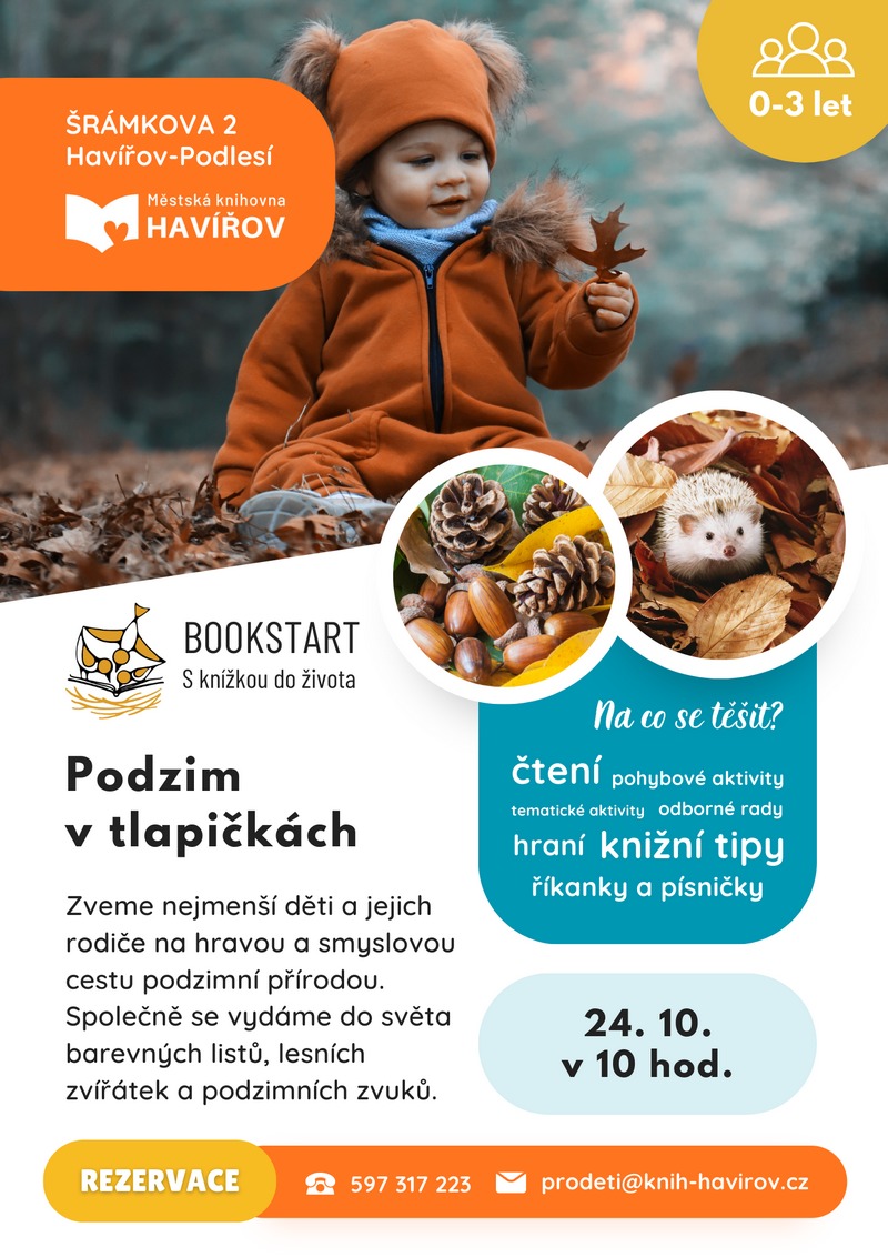 Pozvání na akci - Bookstart : Podzim v tlapičkách