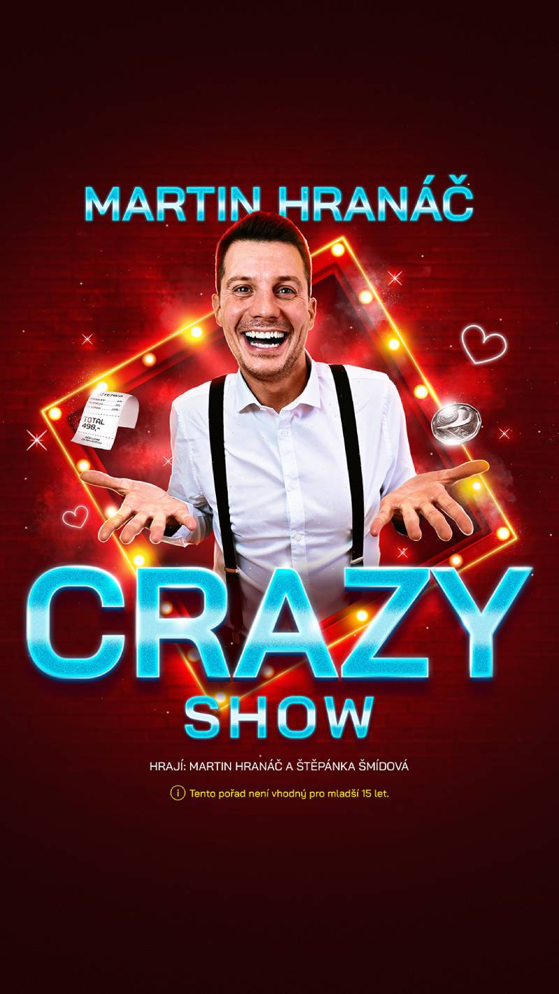 Pozvání na akci - Crazy show 2026 - Martin Hranáč