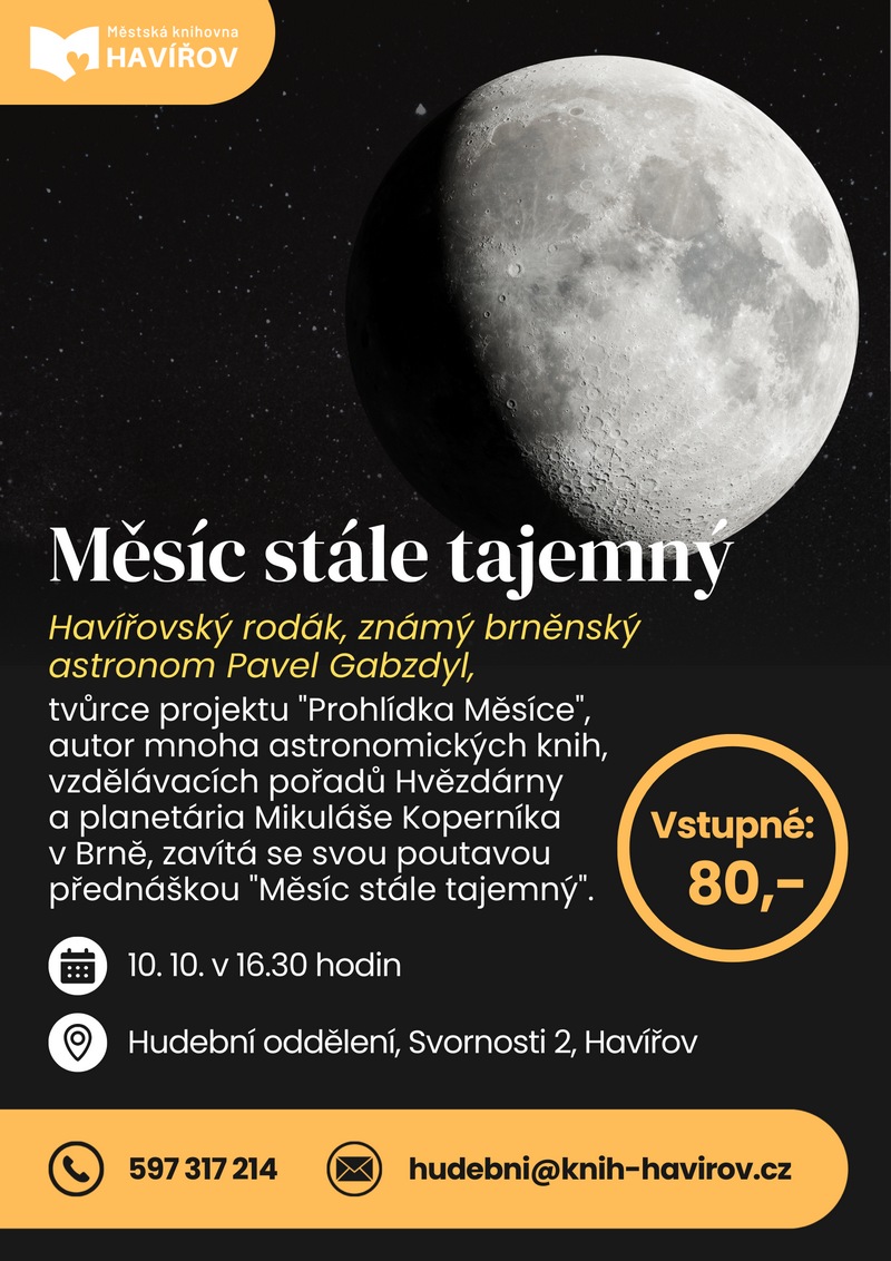 Pozvání na akci - Měsíc stále tajemný