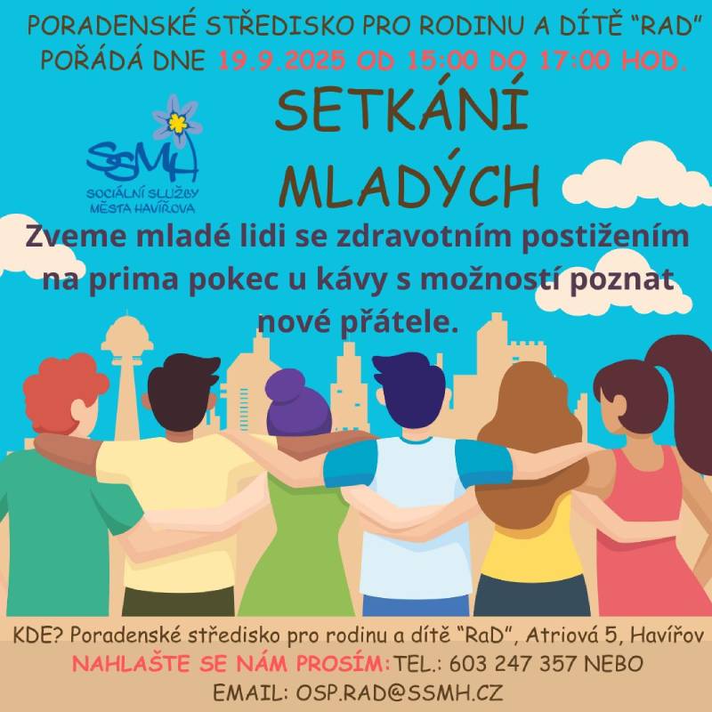 Pozvání na akci - Setkání mladých