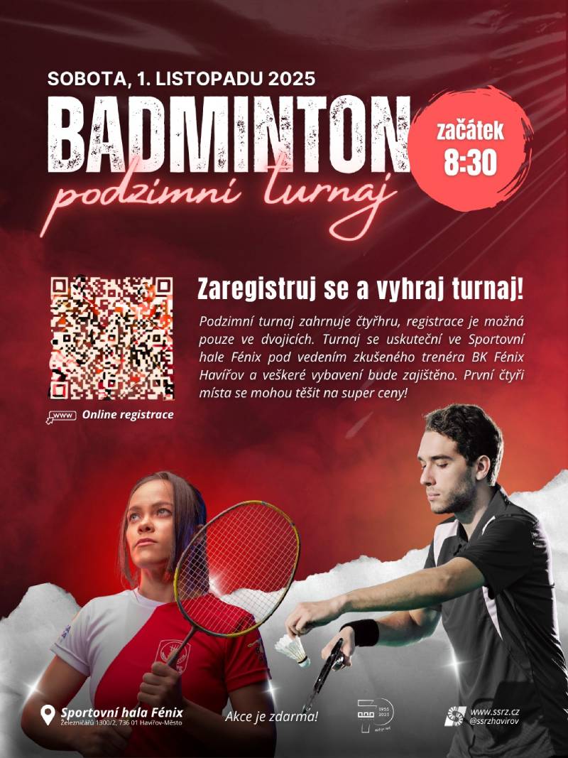 Pozvání na akci - Badminton - Podzimní turnaj