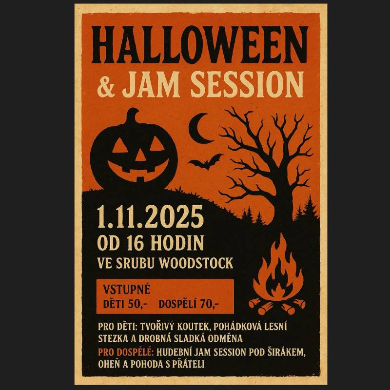 Pozvání na akci - Halloween & jam session