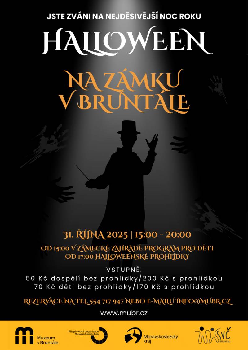 Pozvání na akci - Halloween na zámku v Bruntále