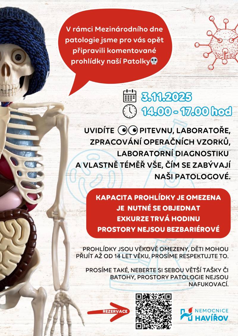 Pozvání na akci: Komentovaná prohlídka patologie