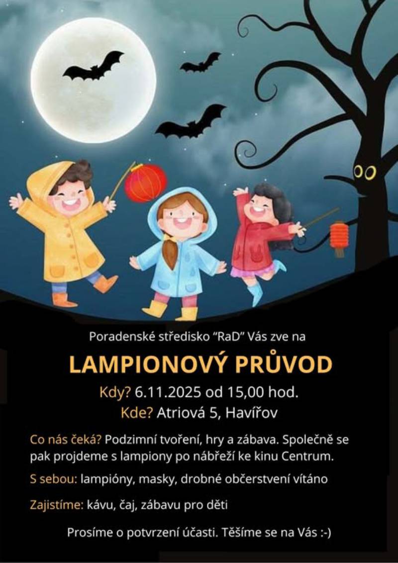 Pozvání na akci - Lampionový průvod