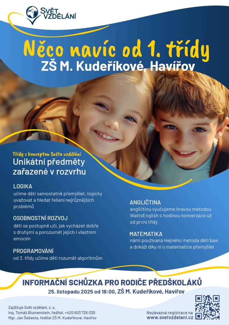 Pozvání na akci - Něco navíc od 1. třídy