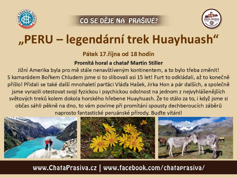 Pozvání na akci - PERU - legendární horský trek Huaayhuash