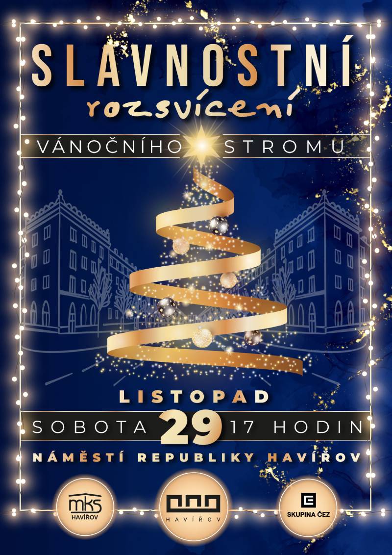 Pozvnání na akci - Slavnostní rozsvícení vánočního stromu