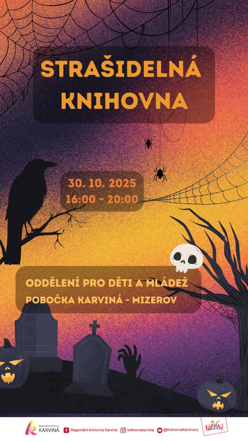 Pozvání na akci - Strašidelná knihovna Karviná