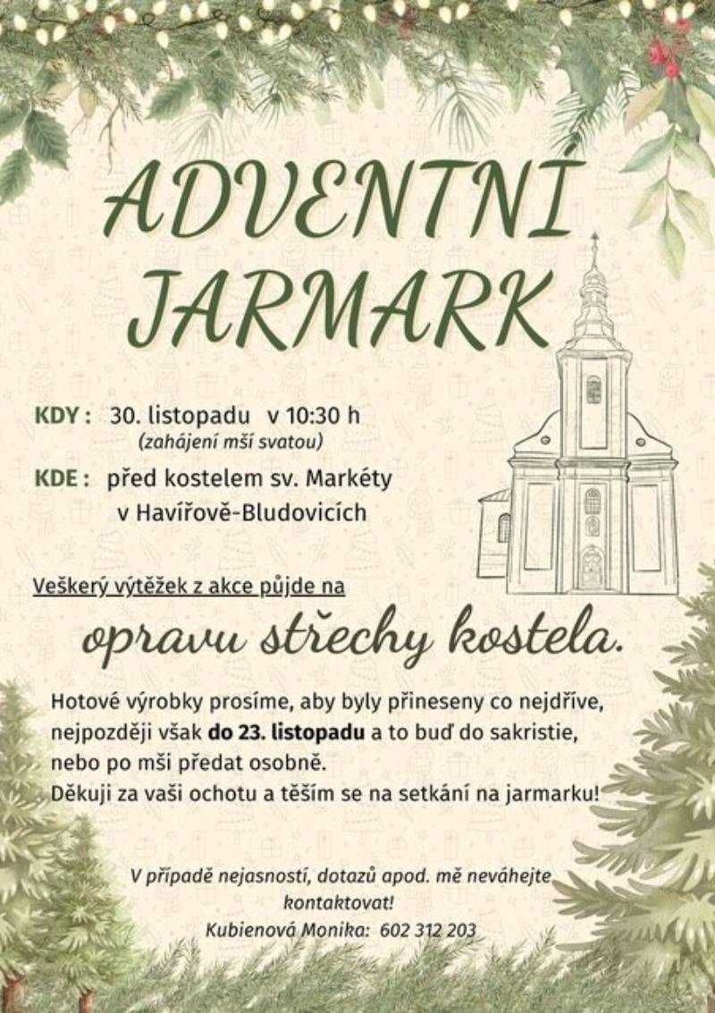 Pozvání na akci - Adventní jarmark
