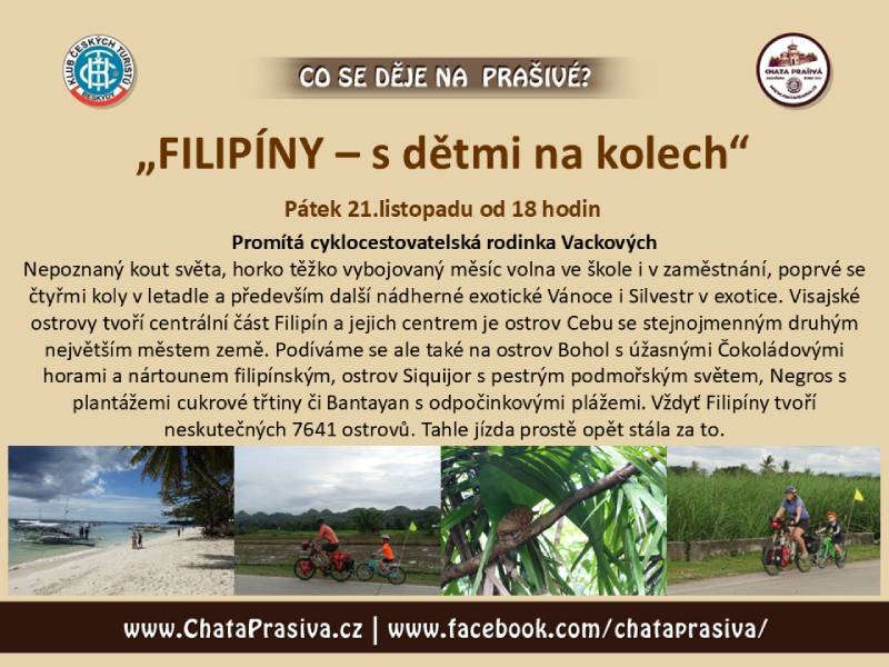 Pozvání na akci - Filipíny - s dětmi na kolech
