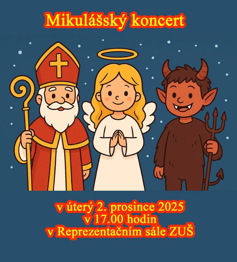 Pozvání na akci - Mikulášský koncert