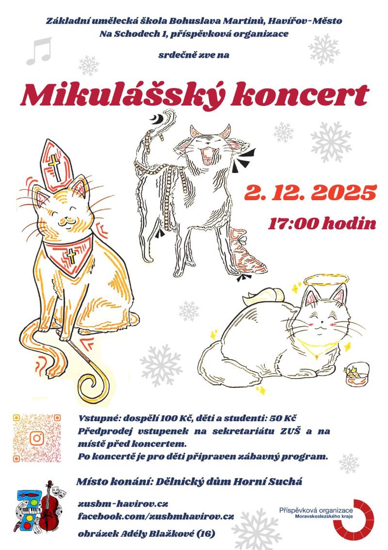 Pozvání na akci - Mikulášský koncert