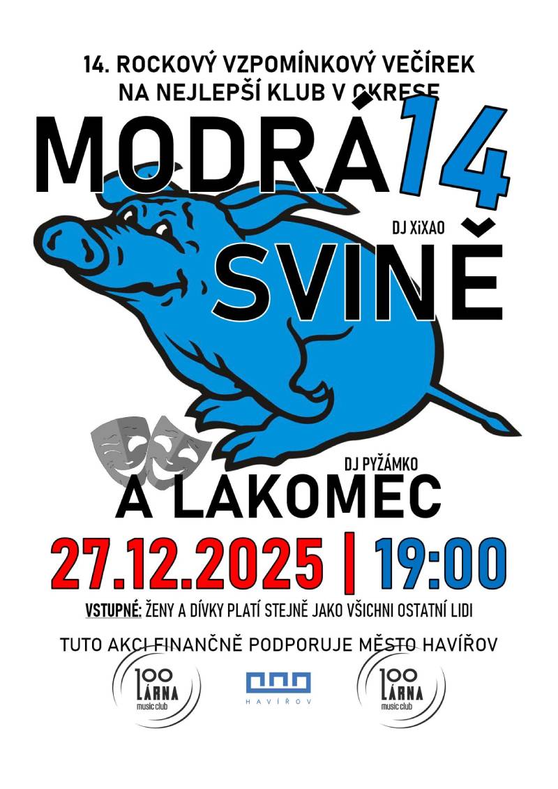 Pozvání na akci - Modrá svině a Lakomec