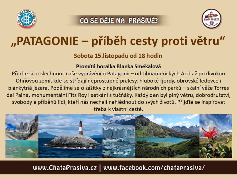 Pozvání na akci - Patagonie