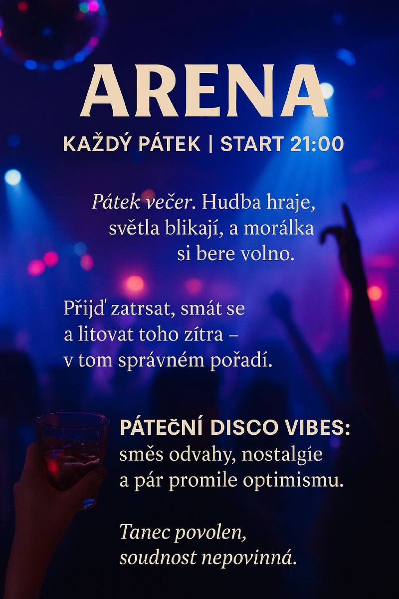 Pozvání na akci - Páteční disco vibes
