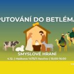Pozvání na akci - Smyslové hraní - Putování do Betléma