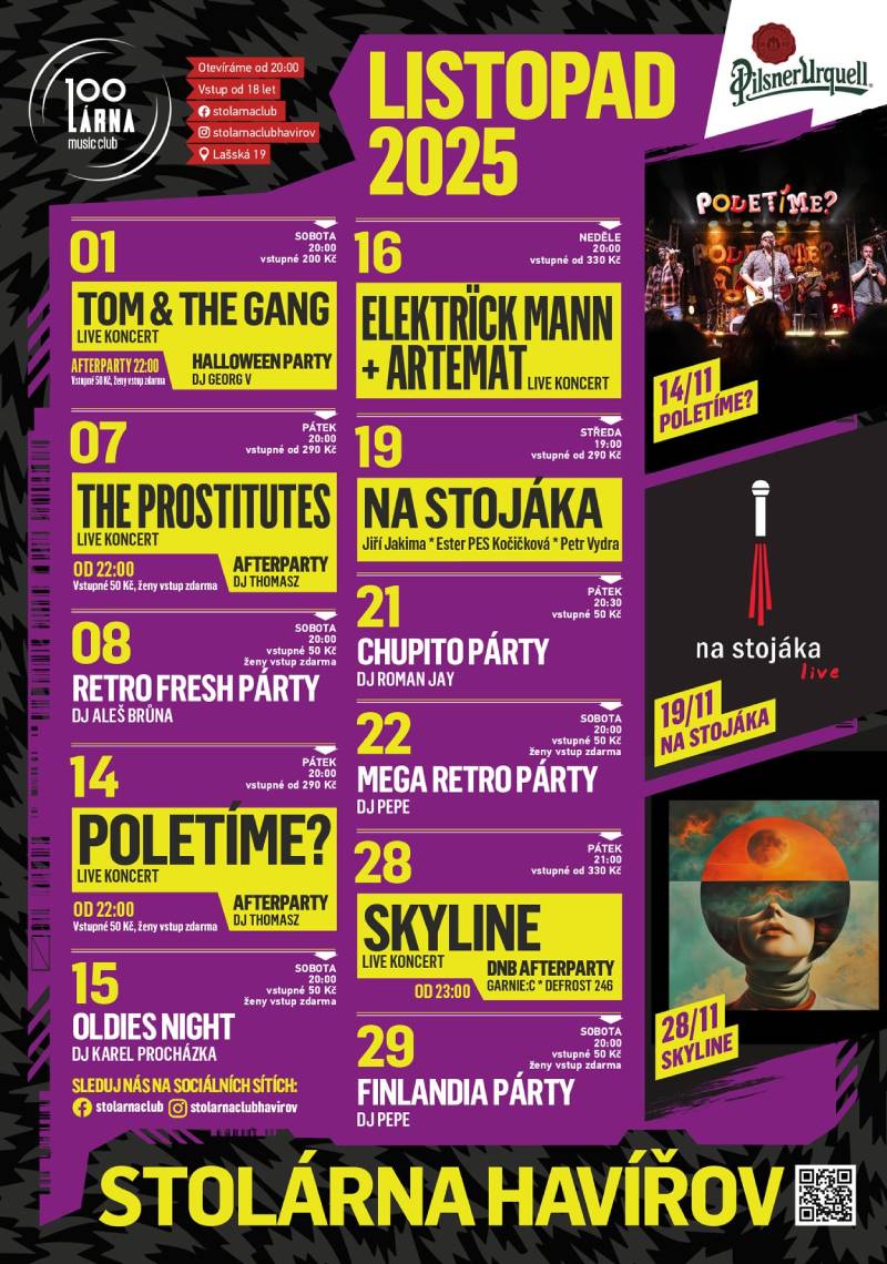 Pozvání na akci - Stolárna - Listopad