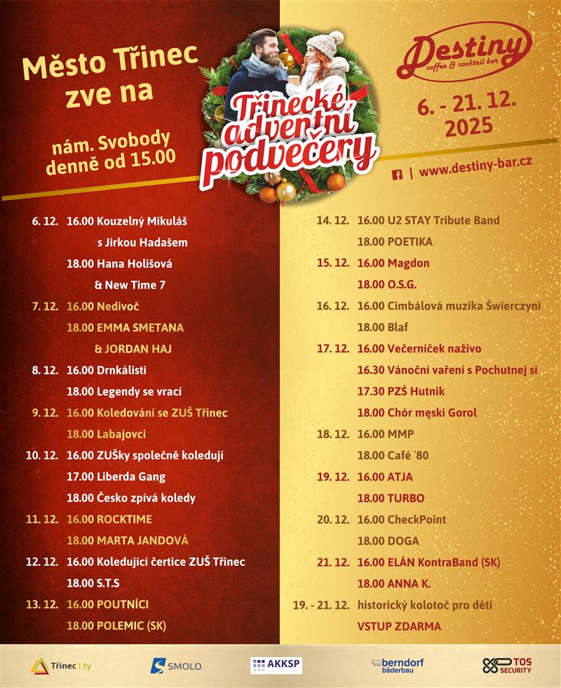 Pozvání na akci - Třinecké adventní podvečery