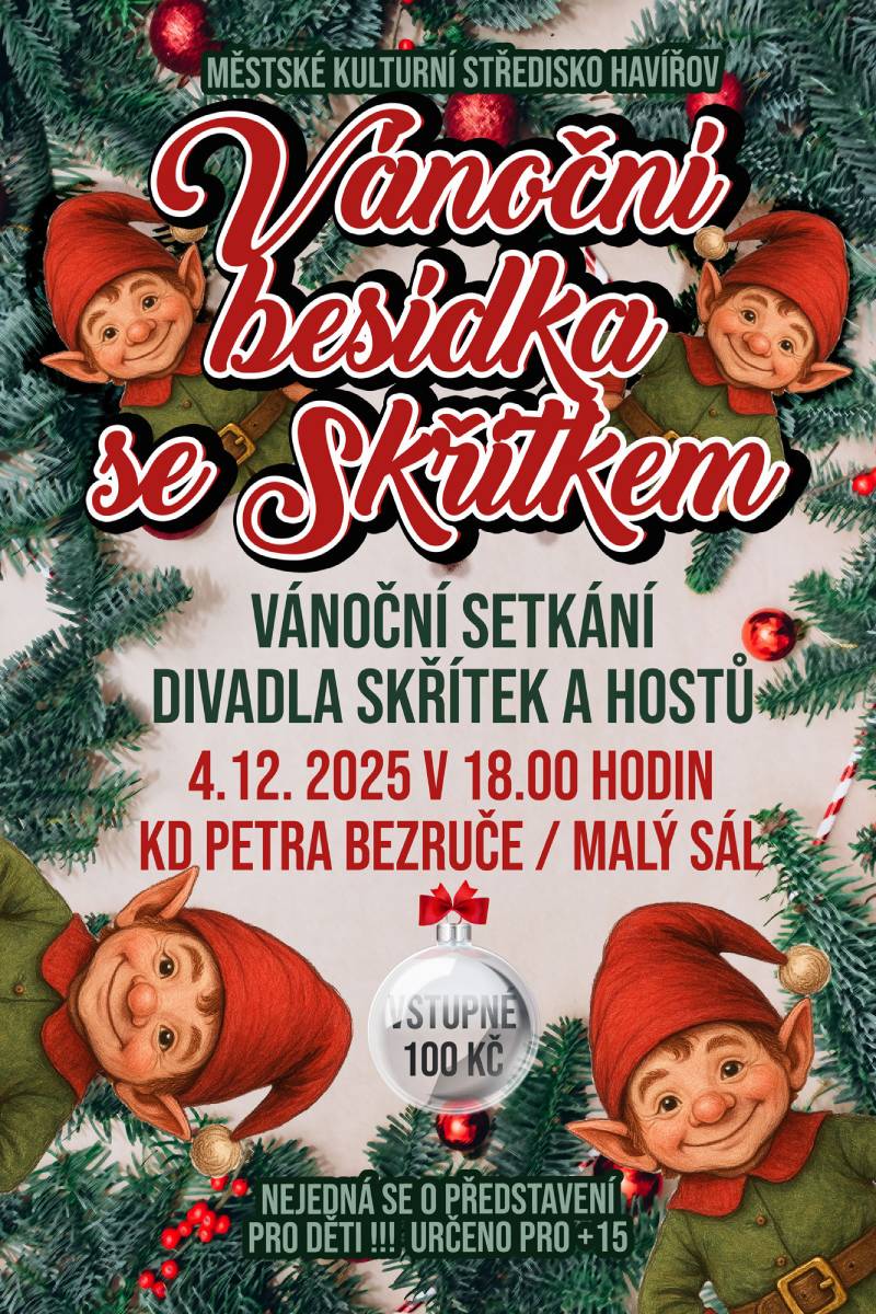 Pozvání na akci - Vánoční besídka se skřítkem