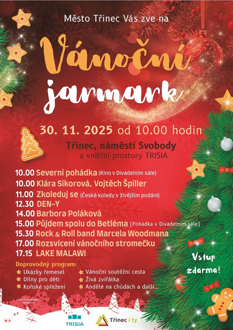 Pozvání na akci - Vánoční jarmark v Třinci