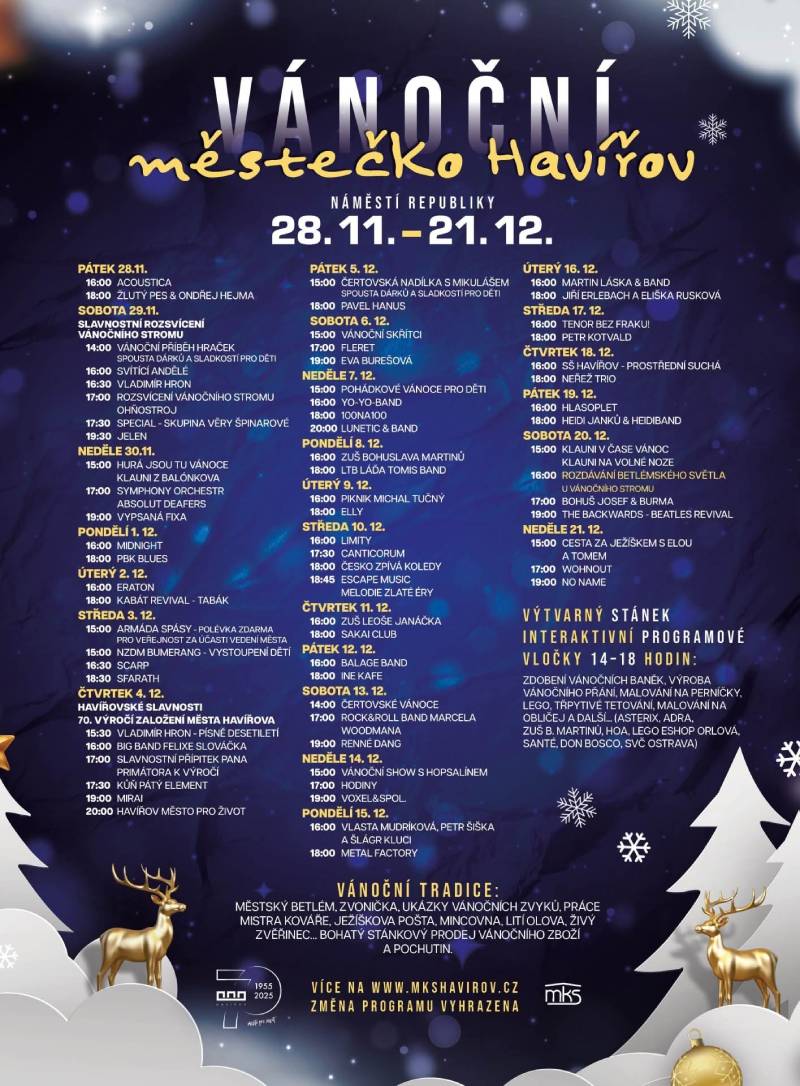 Pozvání na akci - Vánoční městečko Havířov