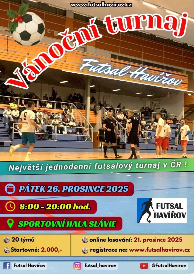 Pozvání na akci - Vánoční turnaj - futsal Havířov