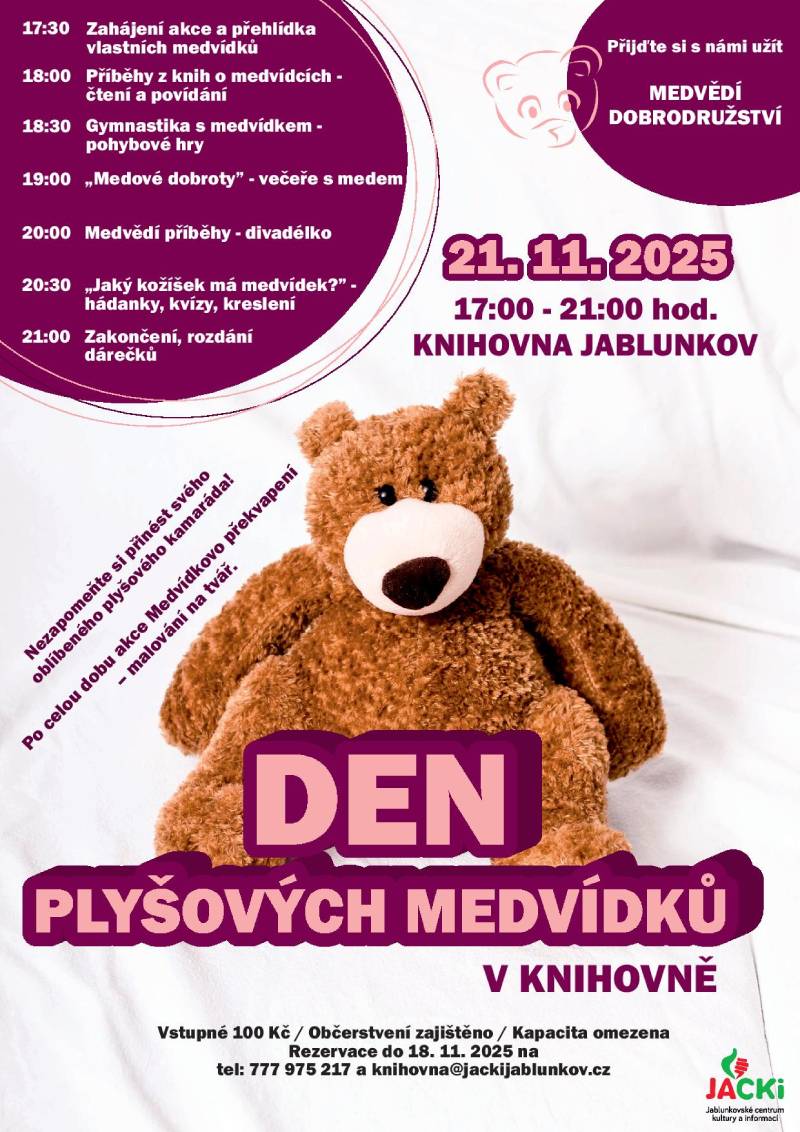 Pozvání na akci - Den plyšových medvídků