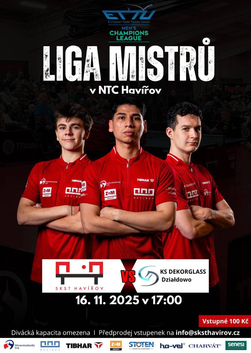 Pozvání na akci - Liga mistrů