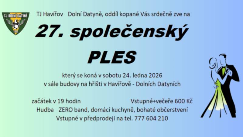 Pozvání na akci - 27.fotbalový ples