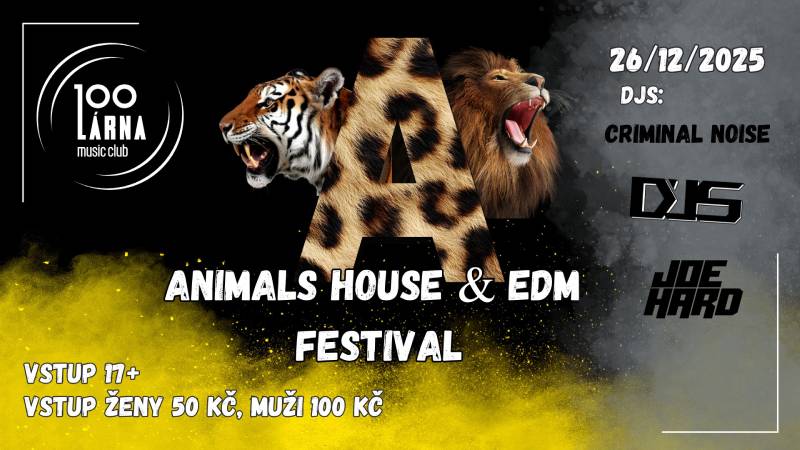 Pozvání na akci - Animal house a EDM