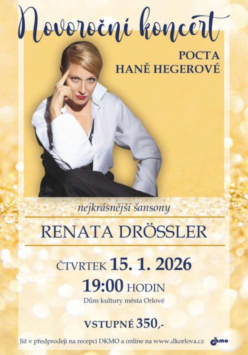 Pozvání na akci - Novoroční koncert - Pocta Haně Hegerové