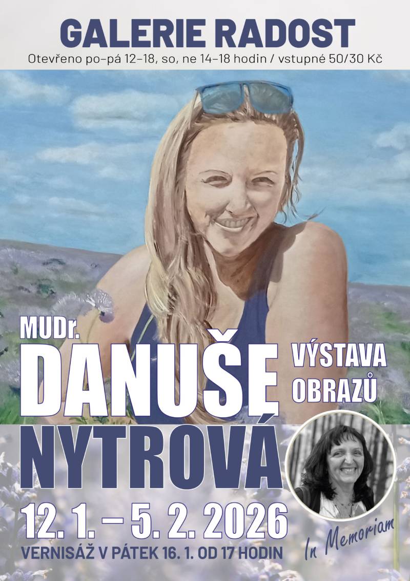Pozvání na akci - MUDr. DANUŠE NYTROVÁ – výstava obrazů