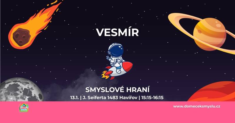Pozvání na akci - Smyslové hraní - Vesmír