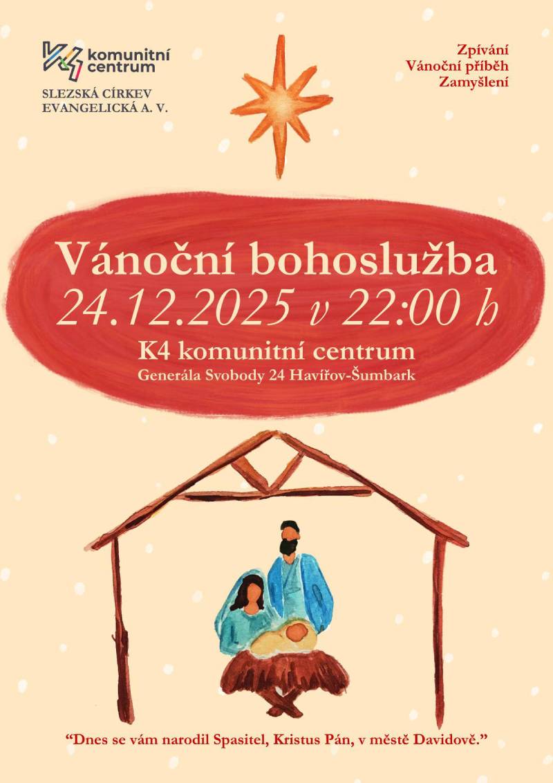 Pozvání na akci - Vánoční bohoslužba