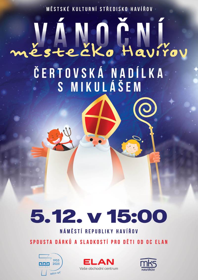 Pozvání na akci - Čertovská nadílka s Mikulášem