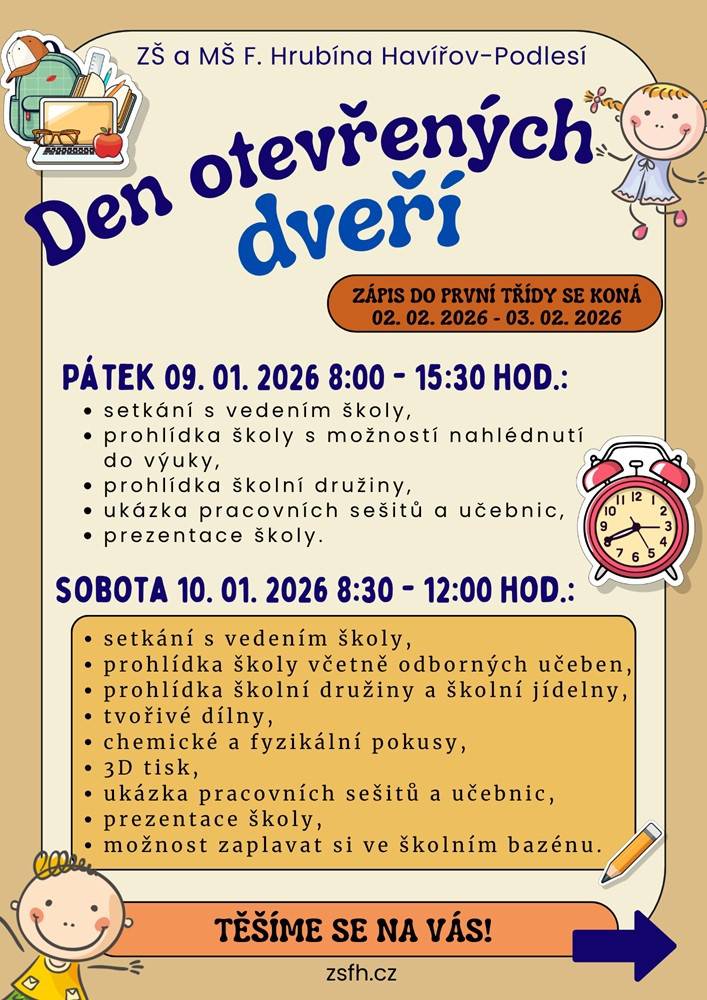 Pozvání na akci - Den otevřených dveří