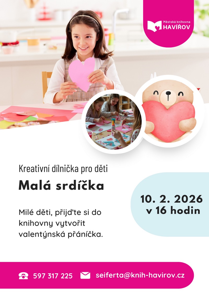Pozvání na akci - Malá srdíčka
