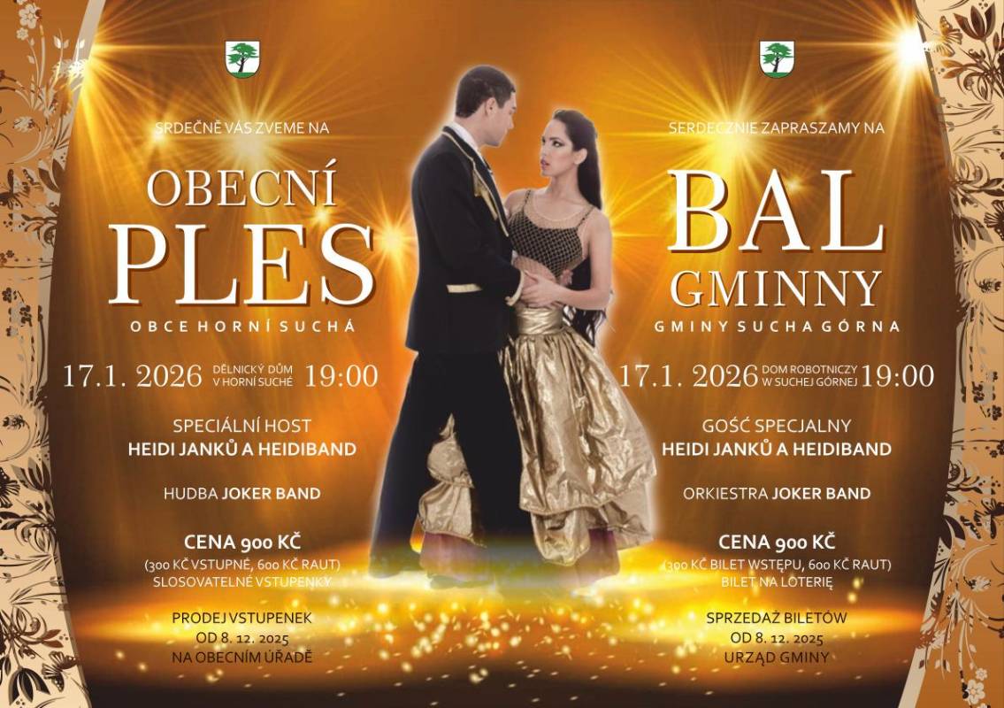 Pozvání na akci - Obecní ples