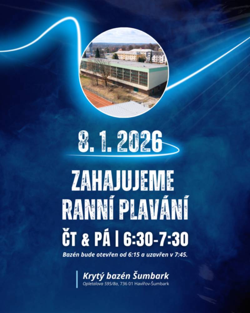 Pozvání na akci - Ranní plavání