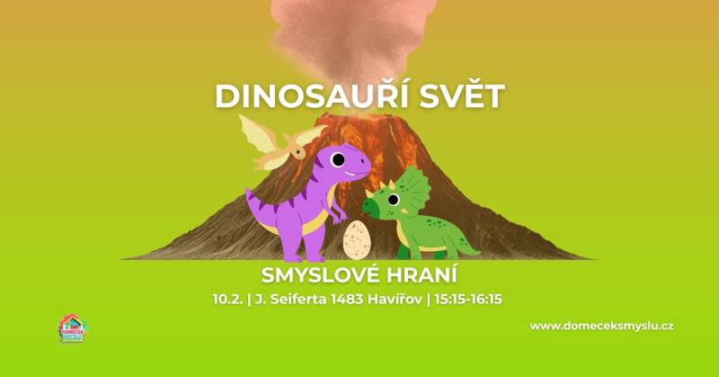 Pozvání na akci - Smyslové hraní - dinosauří svět