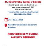 Pozvání na akci - Mezinárodní 31. havířovský turnaj v boccie