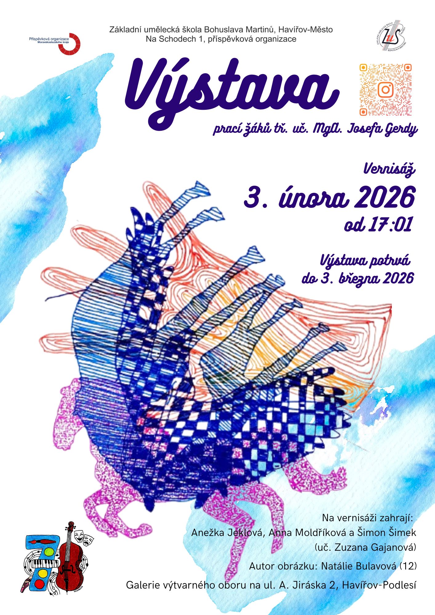 Pozvání na akci - Výstava - ZUŠ Bohuslava Martinů