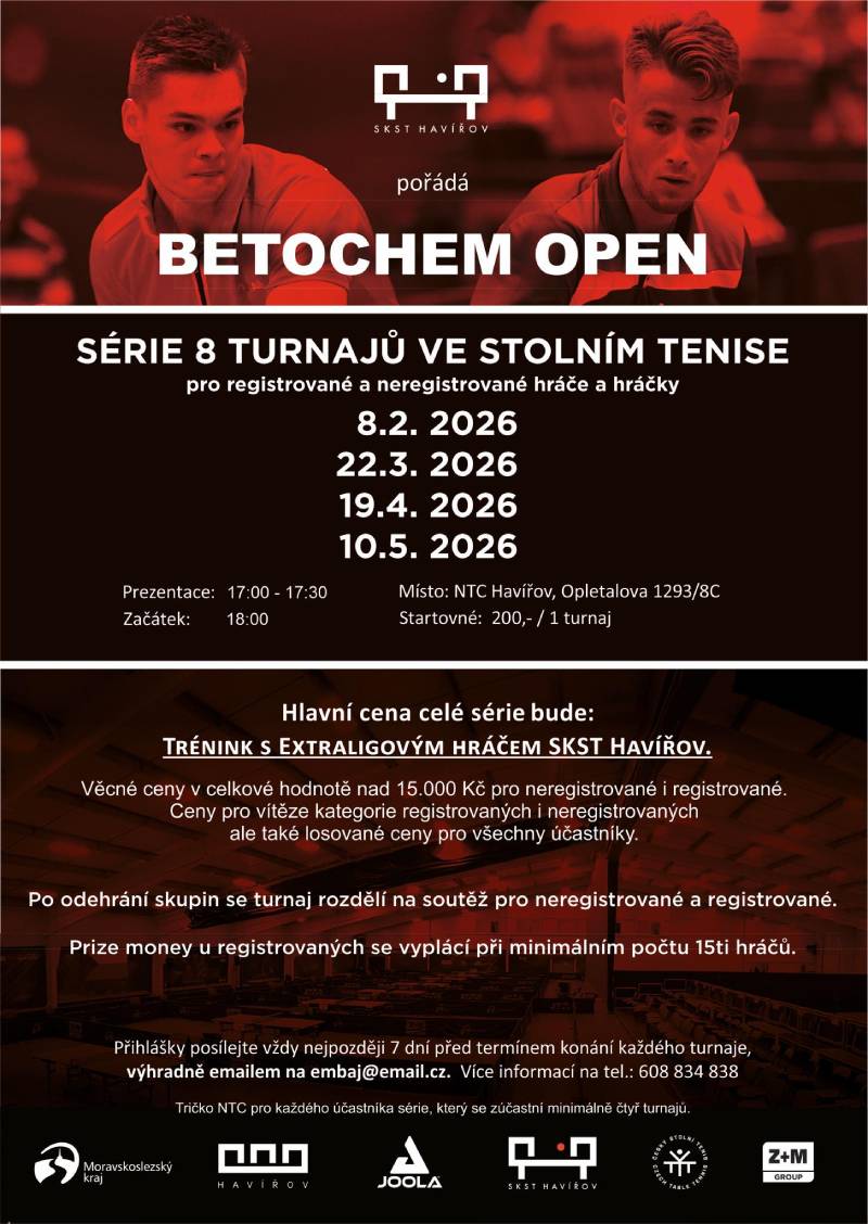 Pozvání na akci - Betochem Open