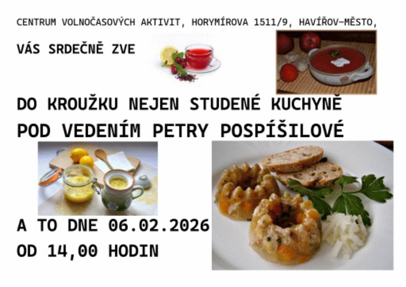 Pozvání na akci - Kroužek studené kuchyně