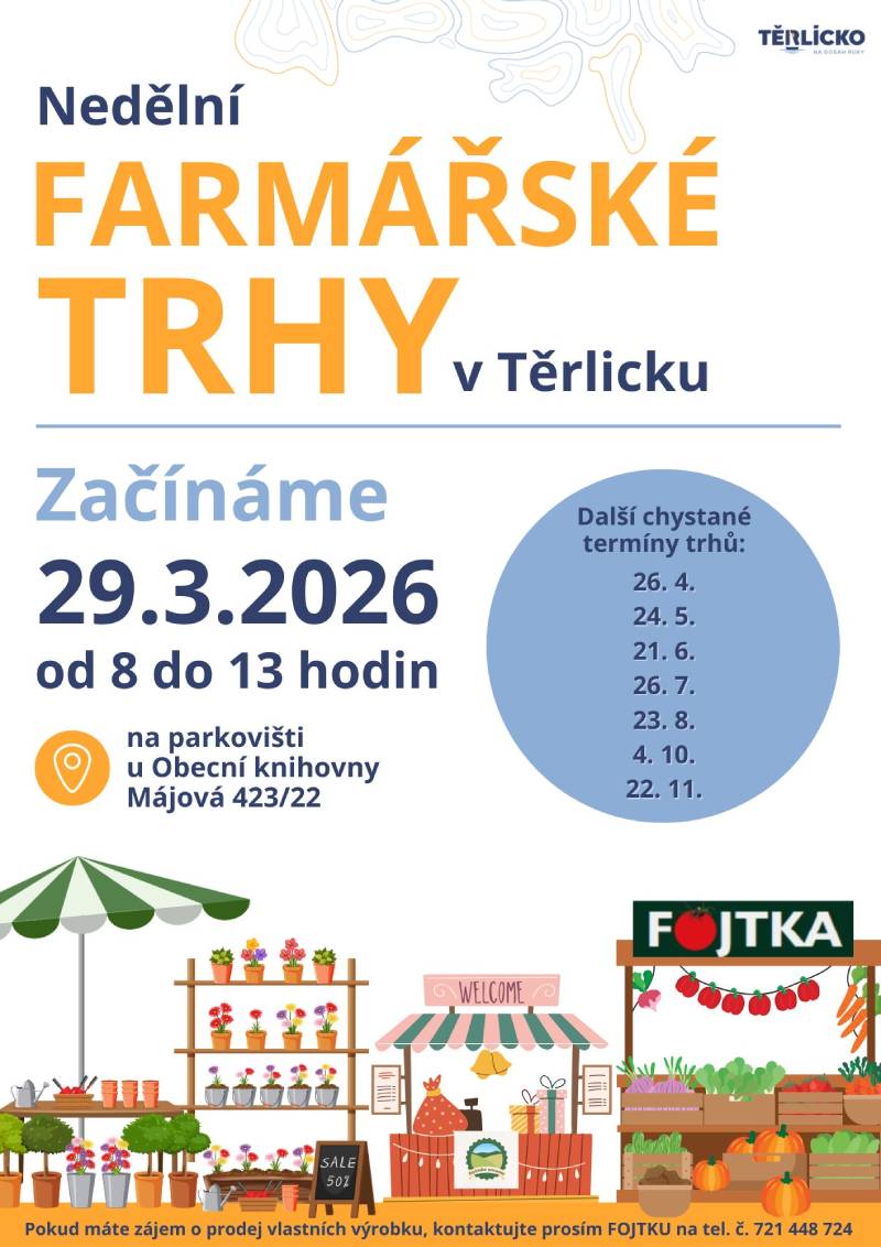 Pozvání na akci - Farmářské trhy v Těrlicku