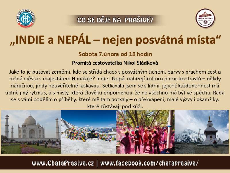 Pozvání na akci - Indie a Nepál