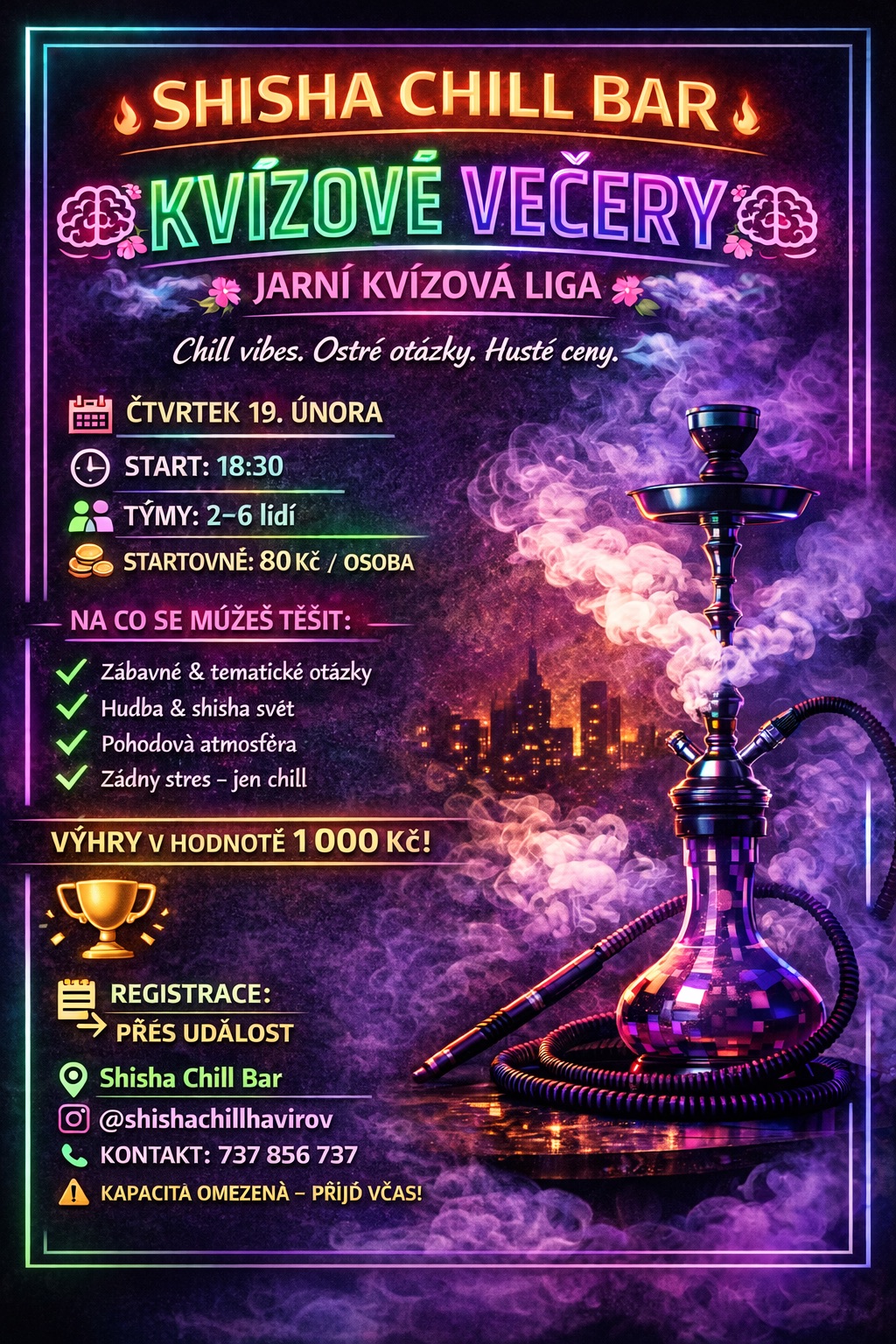 Pozvání na akci - Kvízový večer - jarní liga