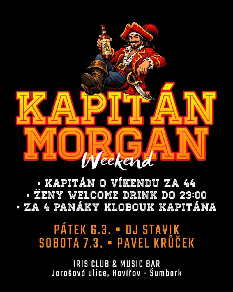 Pozvání na akci - Kapitán Morgan weekend
