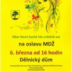 Pozvání na akci - MDŽ v Horní Suché